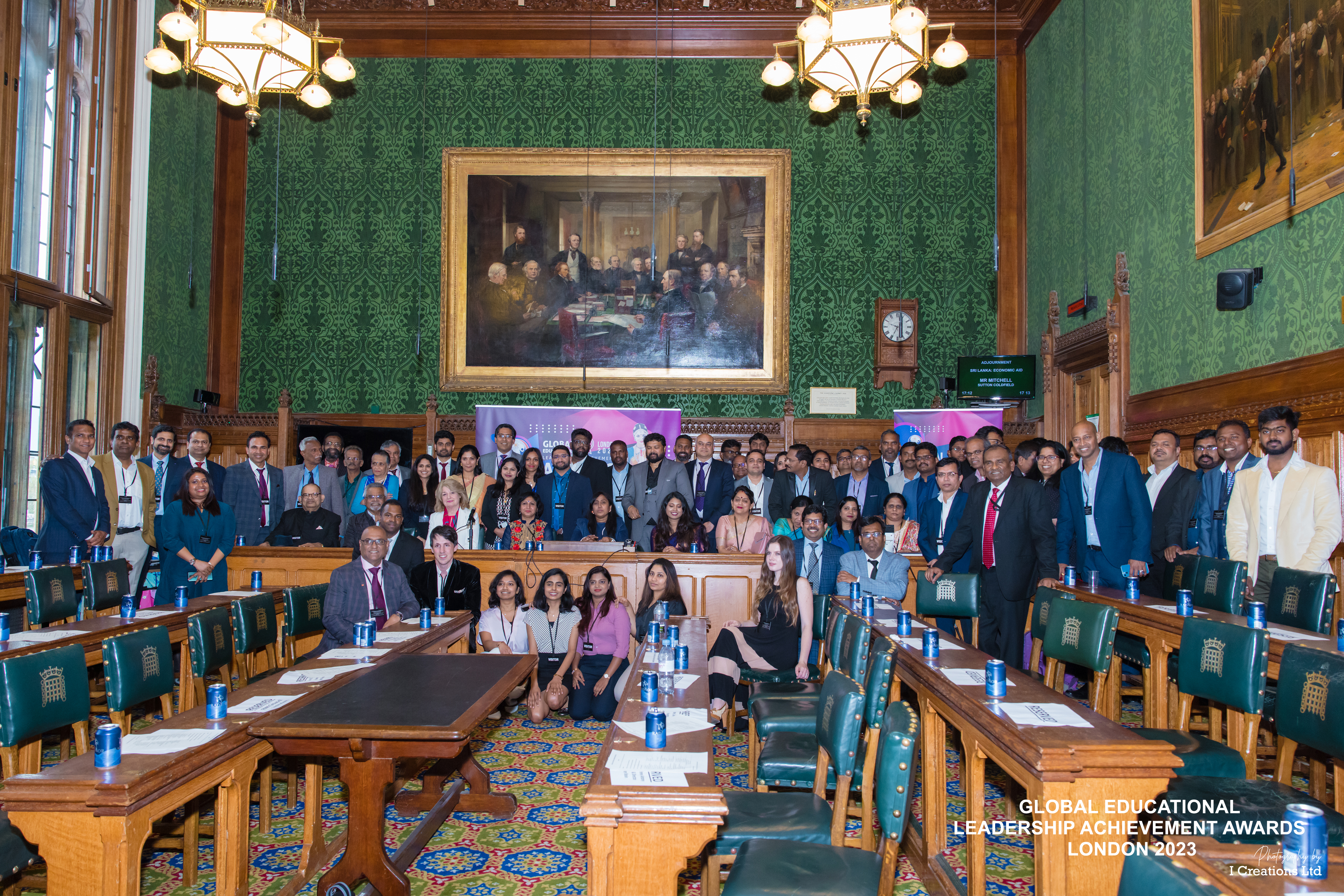 Award speaker addressing the audience in the House of Commons